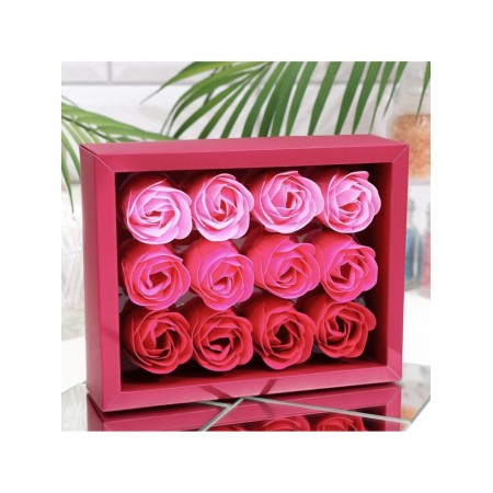 Soap roses, colored shades, set of 12 pcs.-4