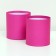 Set of round boxes 2B1, "fuchsia", without a cover, 10 x 10 x 10.5 cm