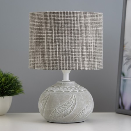 Wendy table lamp E14 40W white-gray 15x15x25 cm Risalux