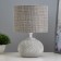 Wendy table lamp E14 40W white-gray 15x15x25 cm Risalux