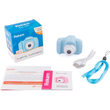Rekam Ilook K330i Blue 20mpix 2 "720p SDXC CMOS/Li-Ion-4