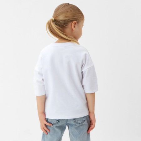 Children's Minaku T -shirt "Gummy Bear", white color, height 98 cm-3