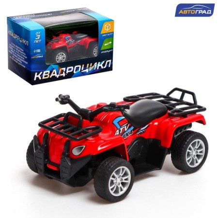 ATV metallic "grizzly", inertial, red color