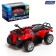 ATV metallic "grizzly", inertial, red color