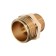 Nipple of the transition zein, 1/2 "x 3/8", outer thread, brass, packing 100 pcs.