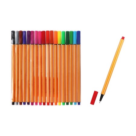 Set of capillary pens "strips", 18 colors-1