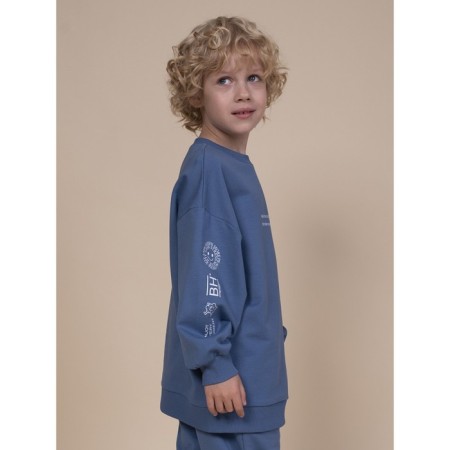 Sweatshirt for boys, height 116 cm, jeans color-2