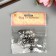 Buttons plastic for creativity on the midnight "Silver Flower" set of 20 pcs mix 1.2x1.2cm