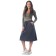 Women's skirt, size 44, gray color