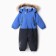 Winter overalls for boys, cornflower color, height 80 cm