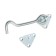 The hook of the wind KR-110 zinc, 50 pcs.