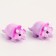 Miniature puppet "dinosaurus", set 2 pcs., Size 1 pc. - 3 × 5.5 × 2 cm, purple color