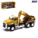 Metal “crane” truck, inertia, doors, light and sound are opened