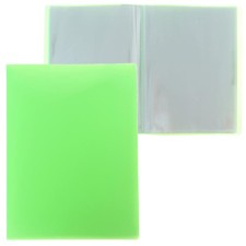 Folder with 40 A4, 500 μm inserts, calligrata, neon, salad