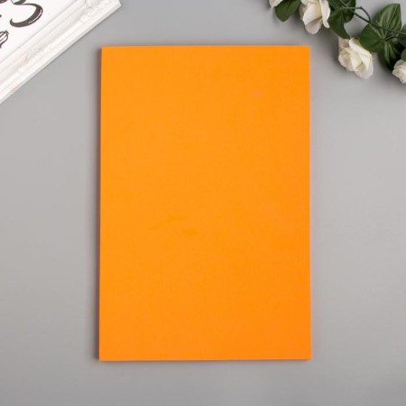 Foamiran "light orange" 2 mm (set of 5 sheets) mix format A4-3
