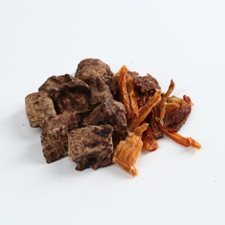 Cat treats natural fluffy happiness: light beef, chicken and turkey fillet, 30 g.-3