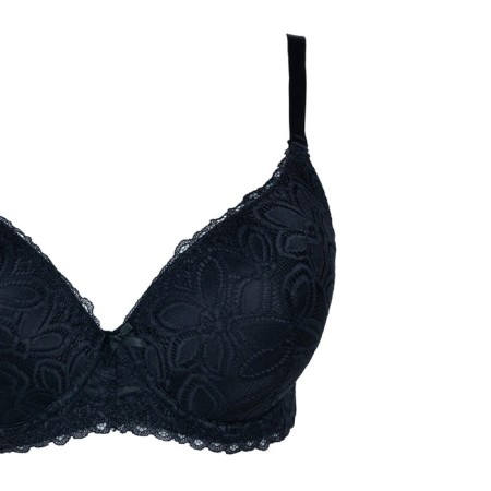 Women's bra, black color, size 110e-1