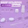Storage set, 5 objects, transparent/white color