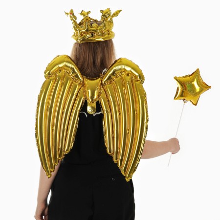 Set of foil balls "Carnival set. Golden ", 3 pcs.-3