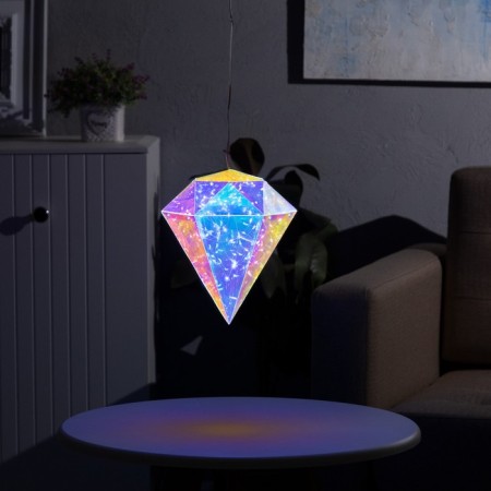 LED figure "Diamond" 17 × 25 × 17 cm, plastic, 220 V, glow of white