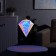 LED figure "Diamond" 17 × 25 × 17 cm, plastic, 220 V, glow of white