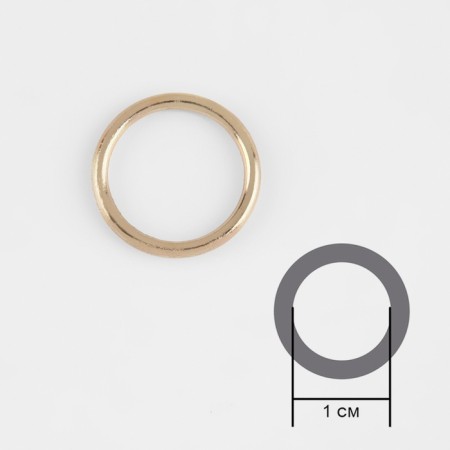 Step ring, metal, 10 mm, 20 pcs, gold color-1