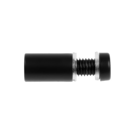 Remote holder for signs, 12x25 mm, black color, set 10 pcs.-3