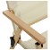Folding chair, 53 x 47 x 63 cm, up to 120 kg, beige color