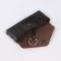 Key on the Textura button, length 15 cm, metal ring, brown color