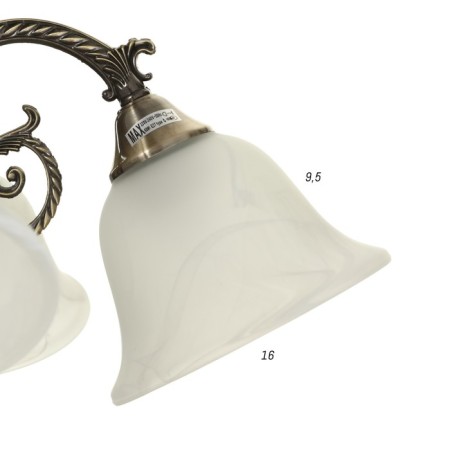Economic Service Chandelier "Classic" 5x60W E27 bronze 66x66x36 cm-4