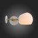 Sconces st. SL434.501.01. Calmare. 1x40 W, E14, 32.2x15 cm, white color
