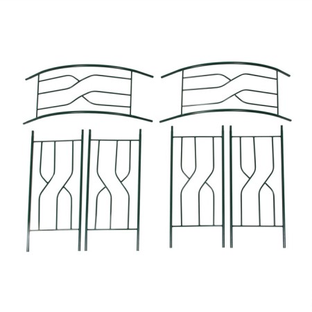 Sadovaya arch, collapsible, 250 × 120 × 30 cm, metal, green-7