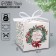 Folding box "Happy New Year", wreath, 12 x 12 x 12 cm, new year
