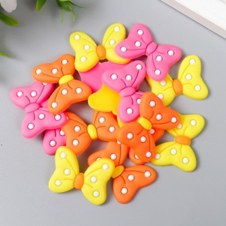 Decor for creativity rubber "Bant in large peas" set of 15 pcs mix 2.5x3.3 cm-1