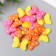 Decor for creativity rubber "Bant in large peas" set of 15 pcs mix 2.5x3.3 cm