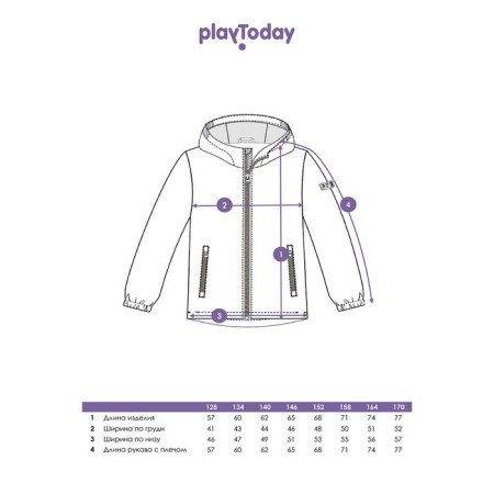 Ветровка для девочки PlayToday, рост 134 см-10