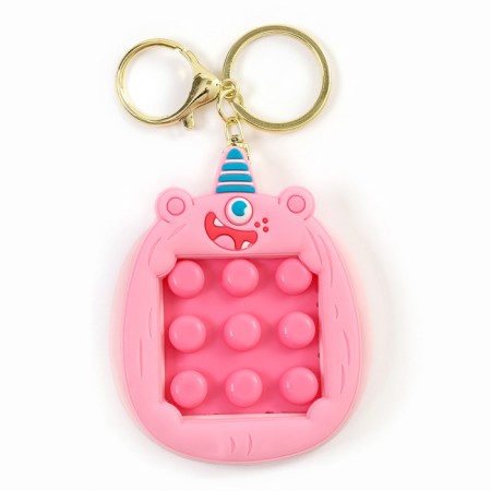 Antistress puzzle "Monster" on a key fob, species mix-6