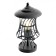 Garden-park lamp Feron PL524, IP44, E27, 60 W, 200x200x360 mm, black color