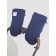 Rant mittens for Nice & Warm stroller, blue color