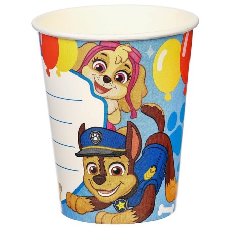 Paper glass "Happy Birthday!", 250 ml, puppy patrol-1