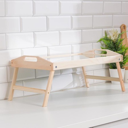 Folding breakfast table, 50 × 30cm, with handles, mirror-2