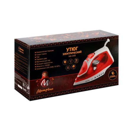 Matryona iron Ma-049, 2300 W, ceramic sole, 350 ml, turquoise-8