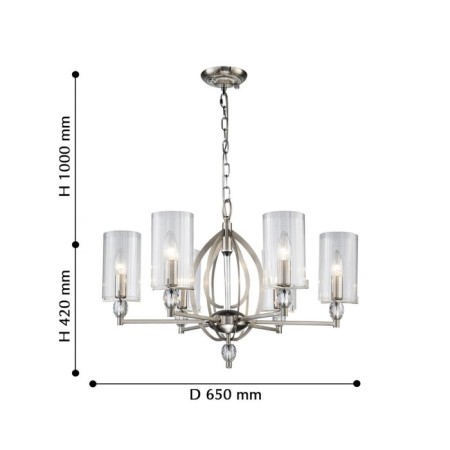 Suspend chandelier STINE 650 mm, E14-2