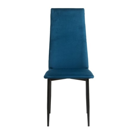 Chair "Wave", black/velor emerald-2