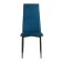 Chair "Wave", black/velor emerald