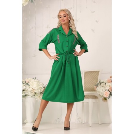 Women's dress, size 42, green color-5