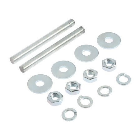 Reinforced rod, tundra, DIN 976 m10x100 2 pcs Ket, white zinc 2 pcs