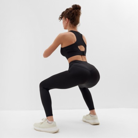 Leggings Sports Minaku: Sportly; Black color, rr 46