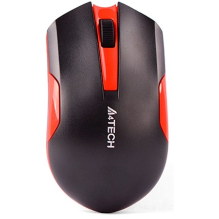 Mouse A4Tech G3-200N Black/Red Optical (1200DPI) Wireless USB (3but)