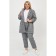 Female costume, size 54, gray-blue color
